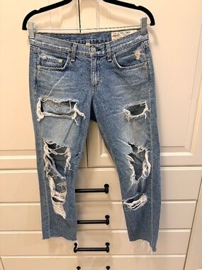 Rag & Bone for Intermix destroyed Boyfriend jeans